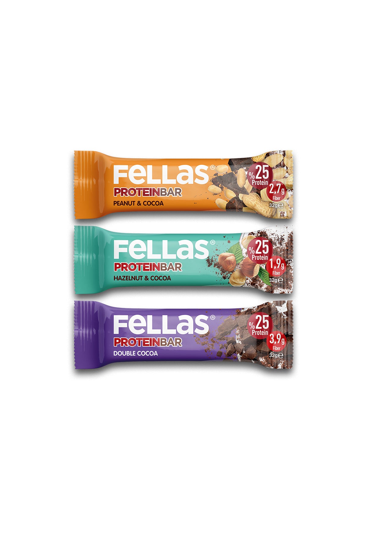 Protein Bar (32 g) Karma Kutu - 12 Adet (3 Çeşit)