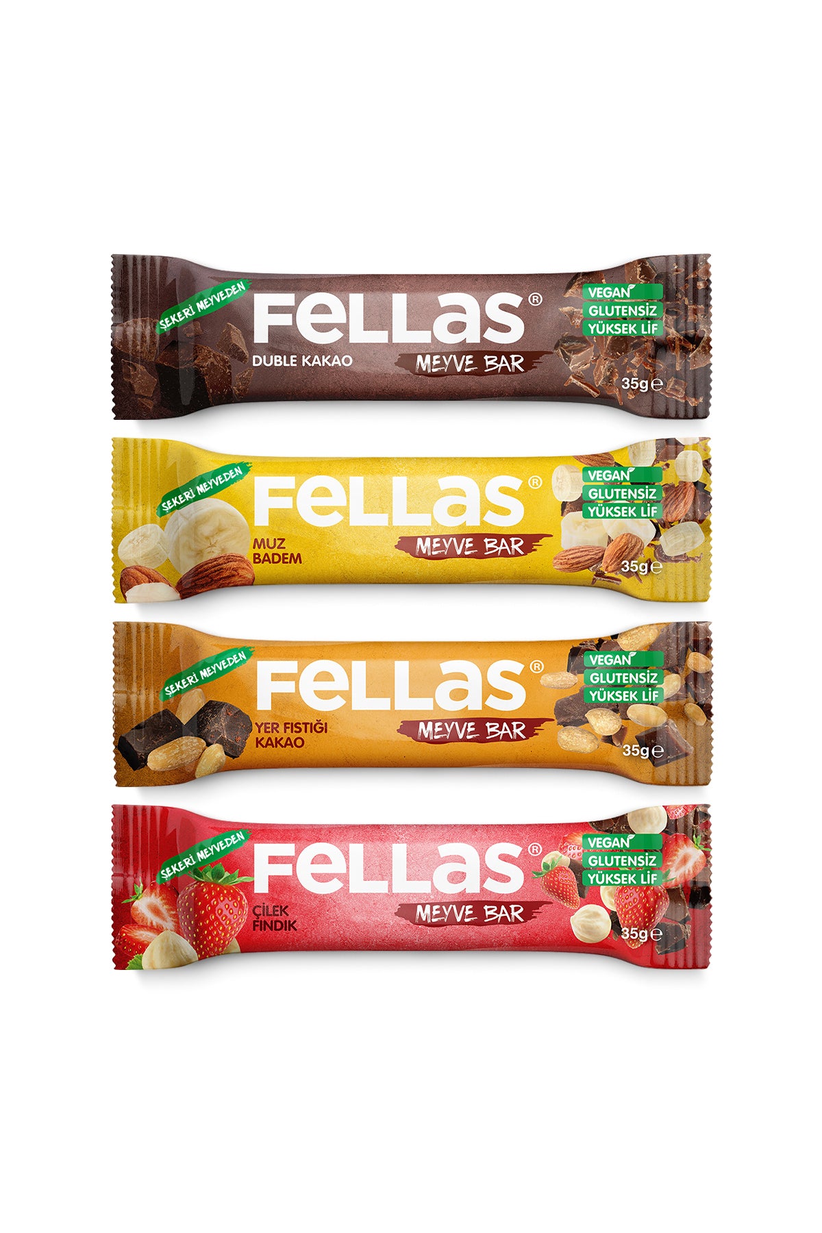 Meyve Bar (35 g) Karma Kutu - 12 Adet (4 Çeşit)