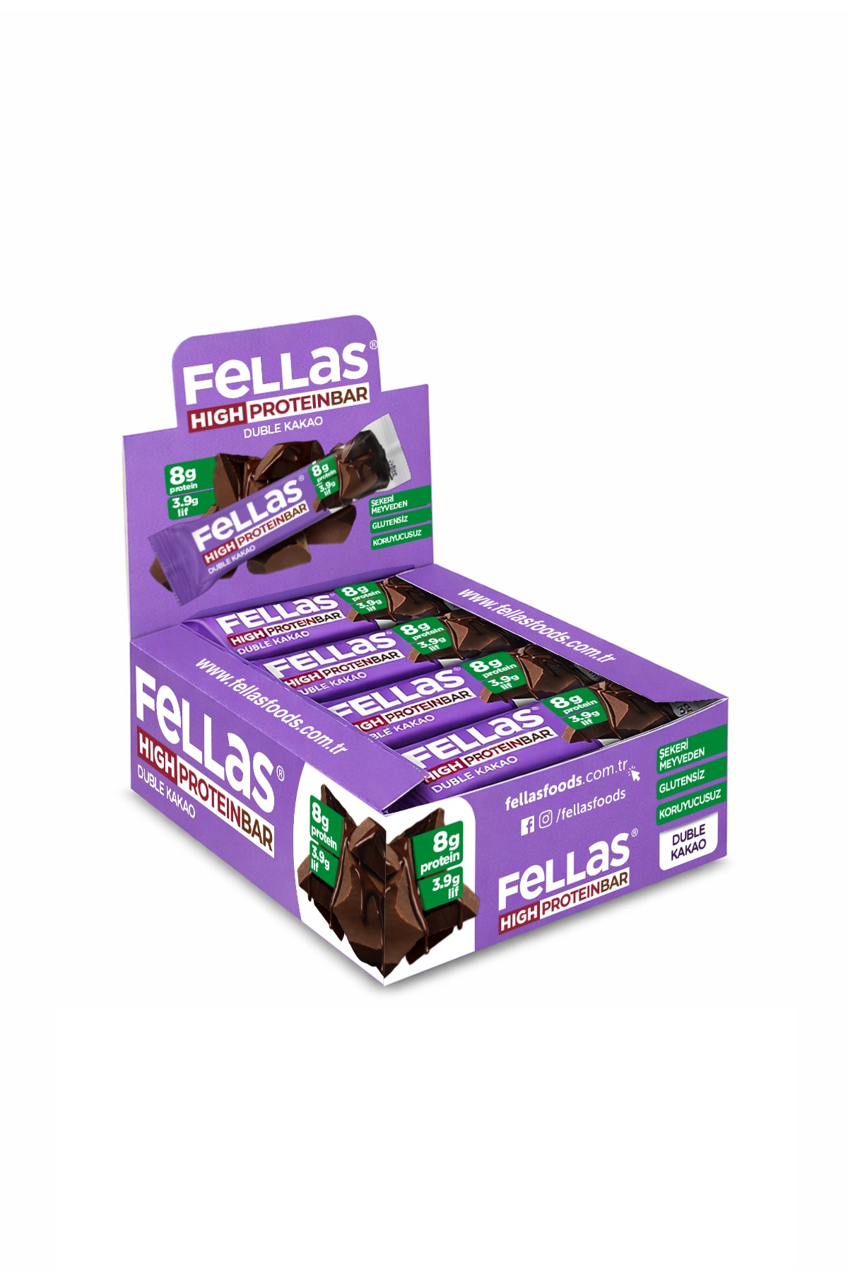 Protein Bar - Duble Kakaolu (32 g) x 12 Adet