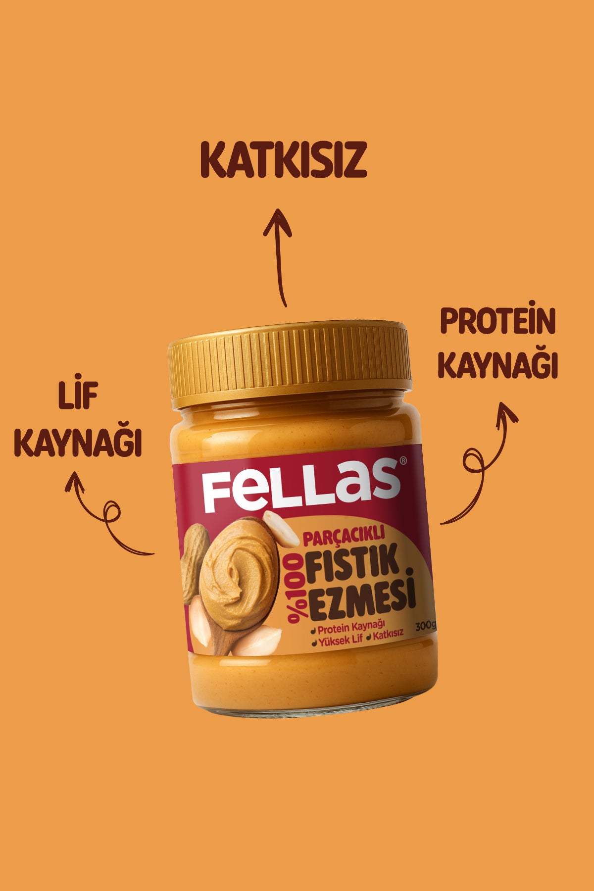 %100 Fıstık Ezmesi (300 g)
