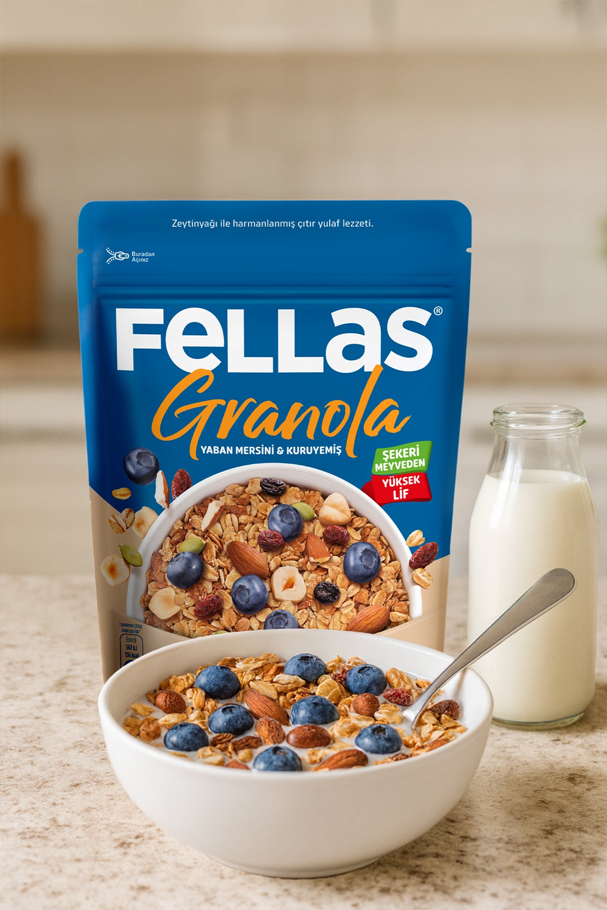 Granola - Yaban Mersini & Kuruyemiş (200 g)