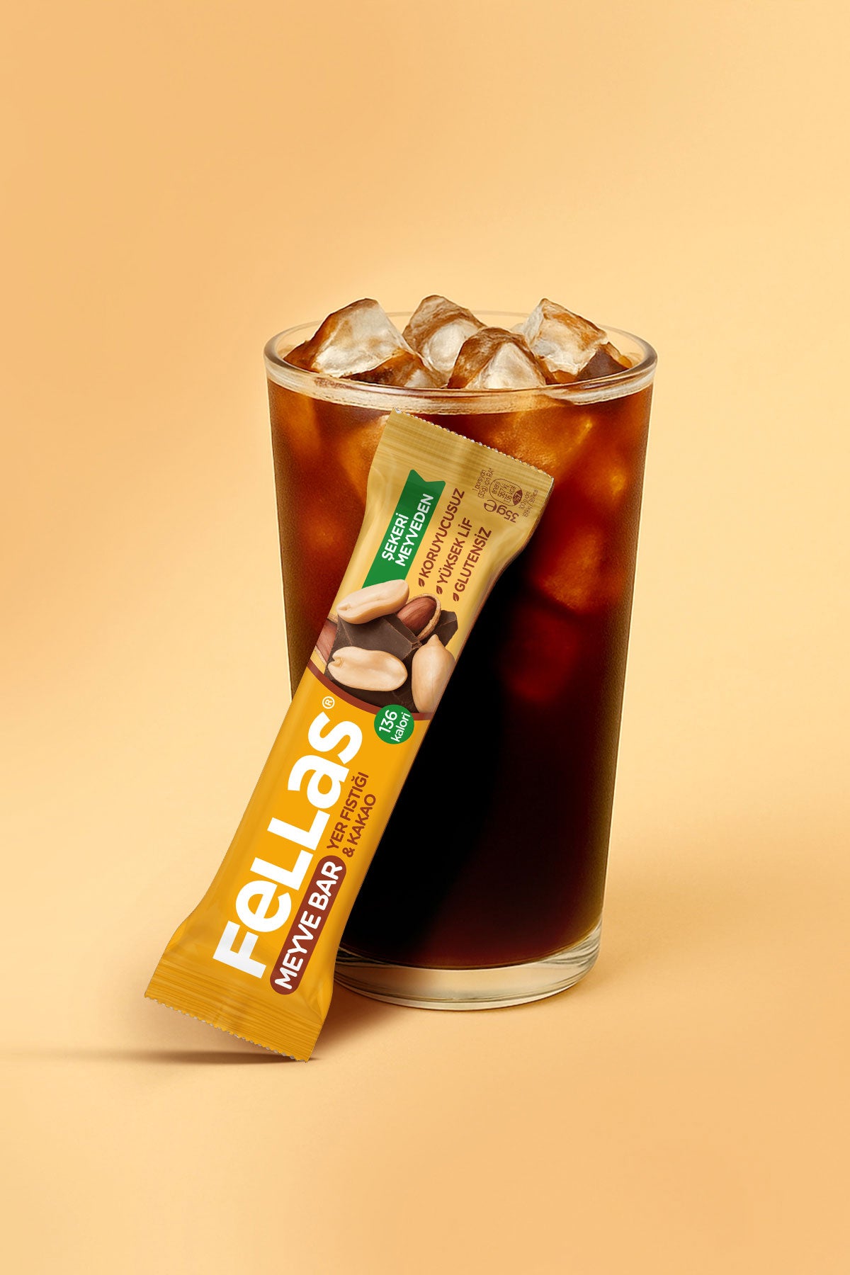 Meyve Bar - Yer Fıstığı ve Kakaolu (35 g) x 12 Adet