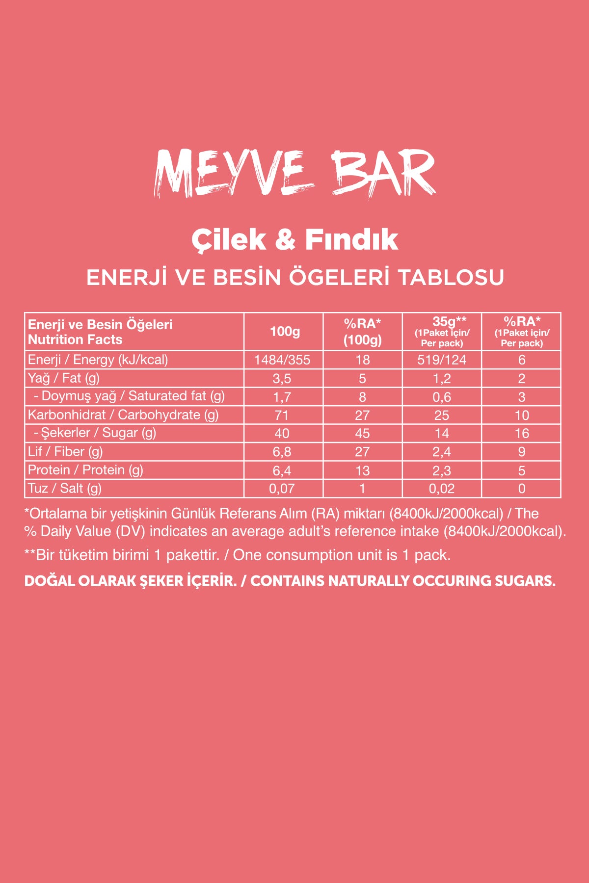 Meyve Bar 5'li Deneme Paketi