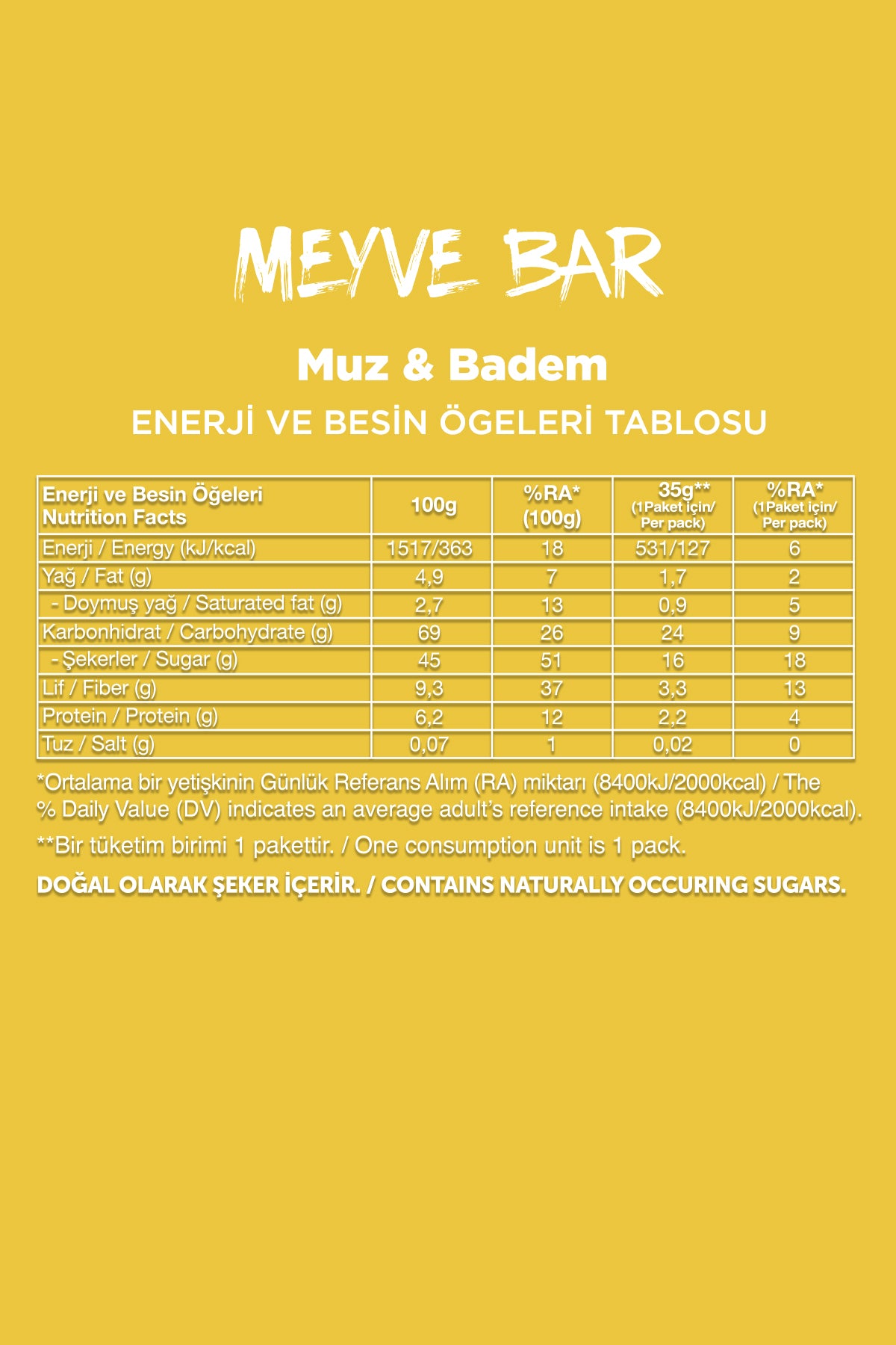 Meyve Bar (35 g) Karma Kutu - 12 Adet (4 Çeşit)