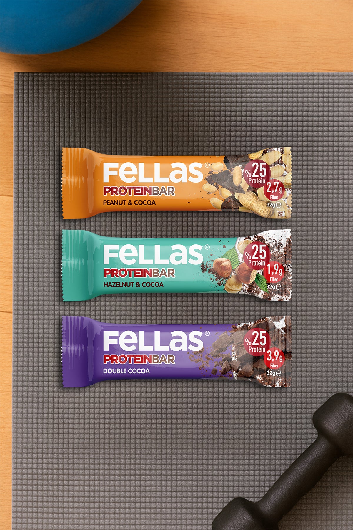 Protein Bar (32 g) Karma Kutu - 12 Adet (3 Çeşit)