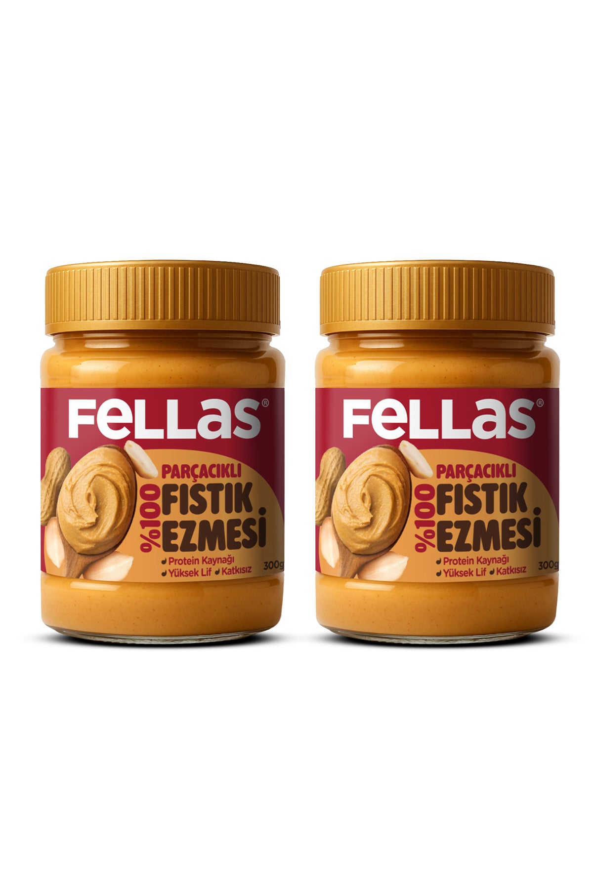 %100 Fıstık Ezmesi (300 g) x 2 Adet