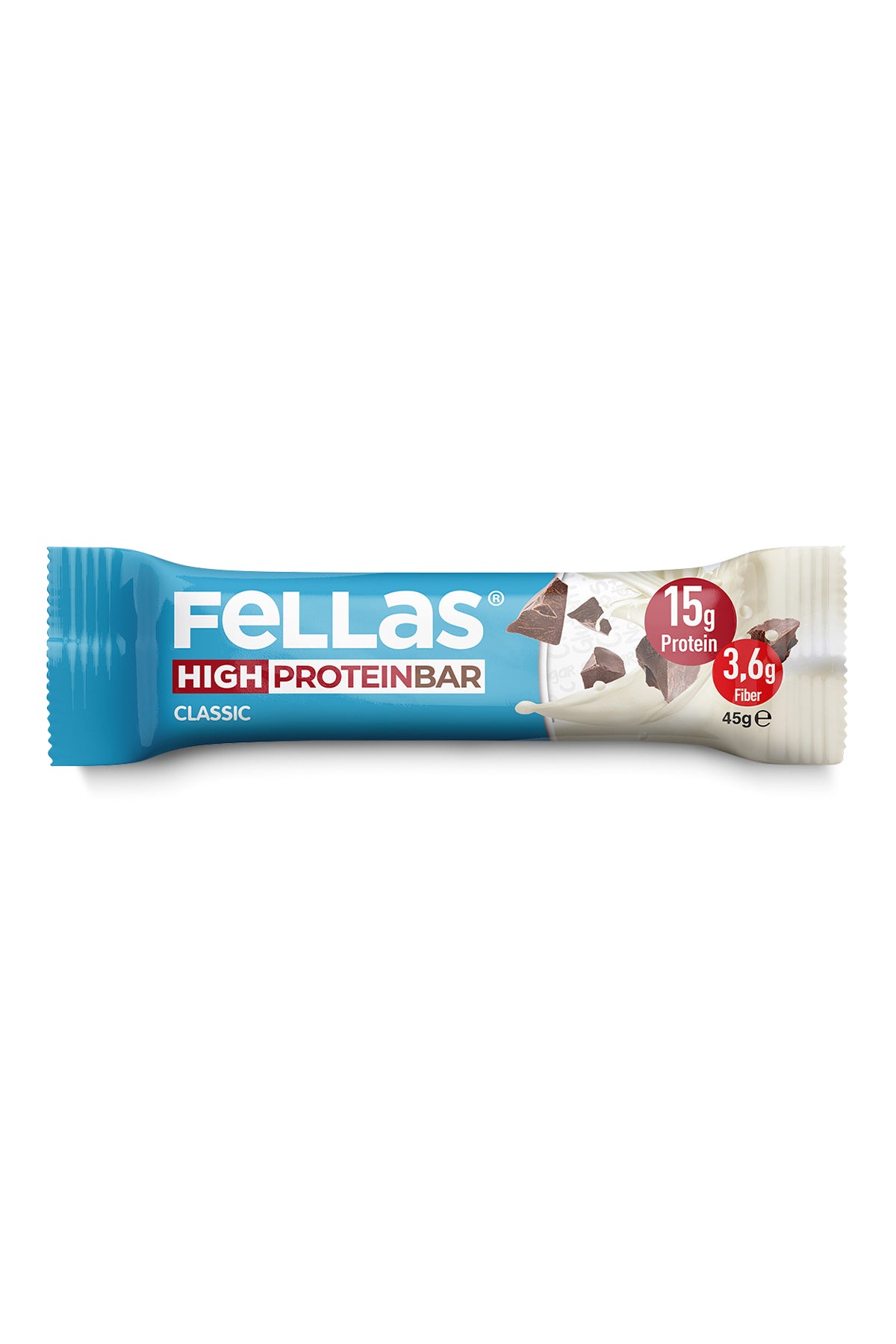 Yüksek Protein Bar - Klasik Sade (45 g) x 12 Adet
