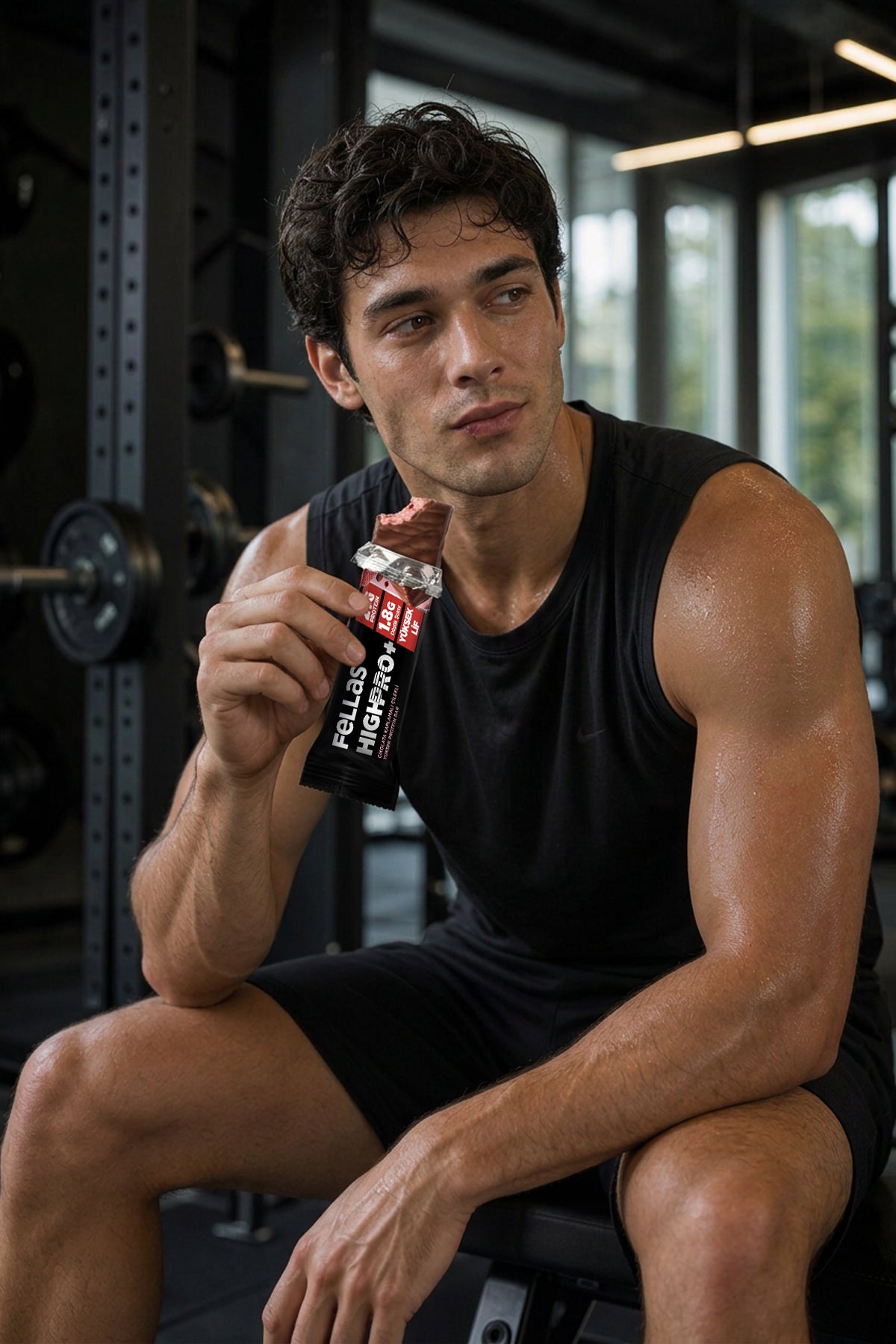 Çikolata Kaplı HighPro+ Protein Bar - Çilekli (50 g) x 12 Adet