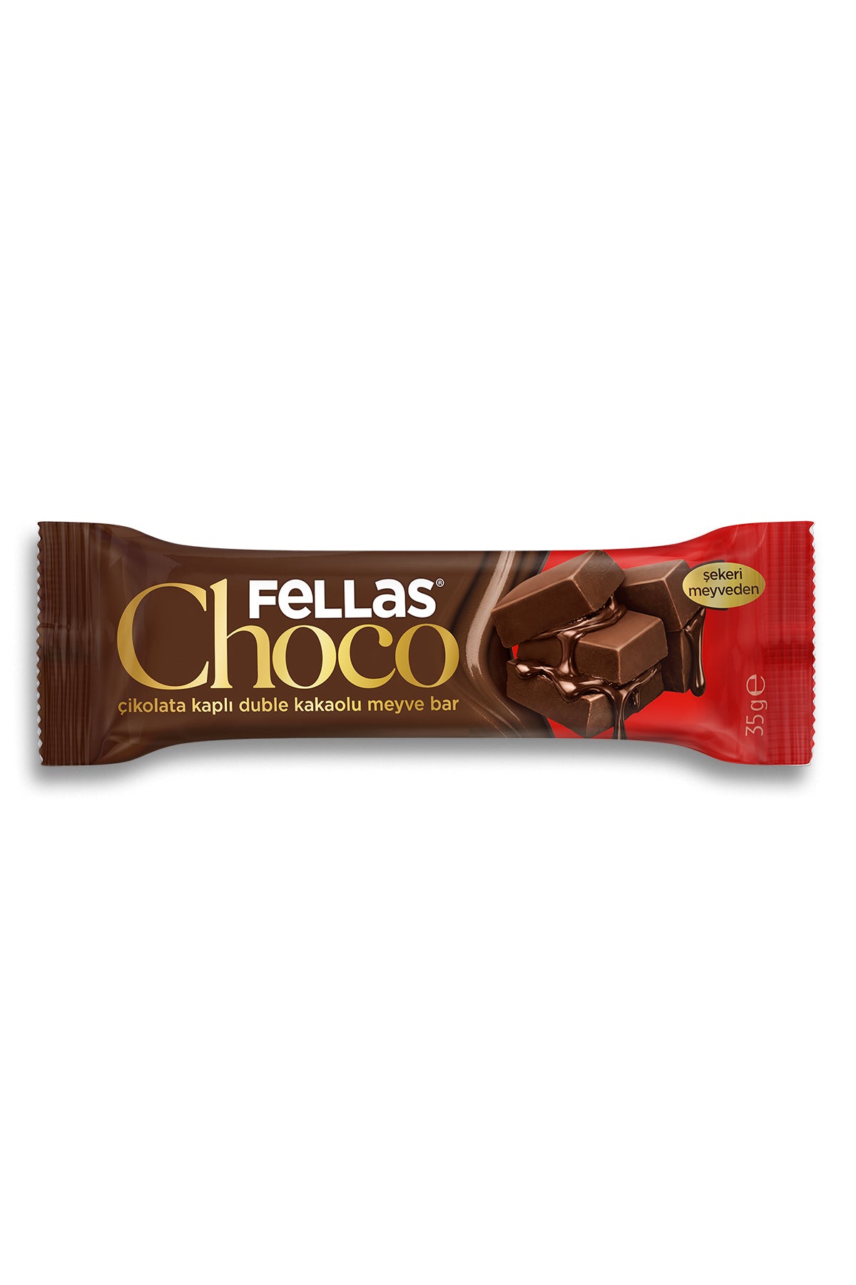 Choco - Çikolata Kaplı Duble Kakaolu Meyve Bar (35 g) x 12 Adet
