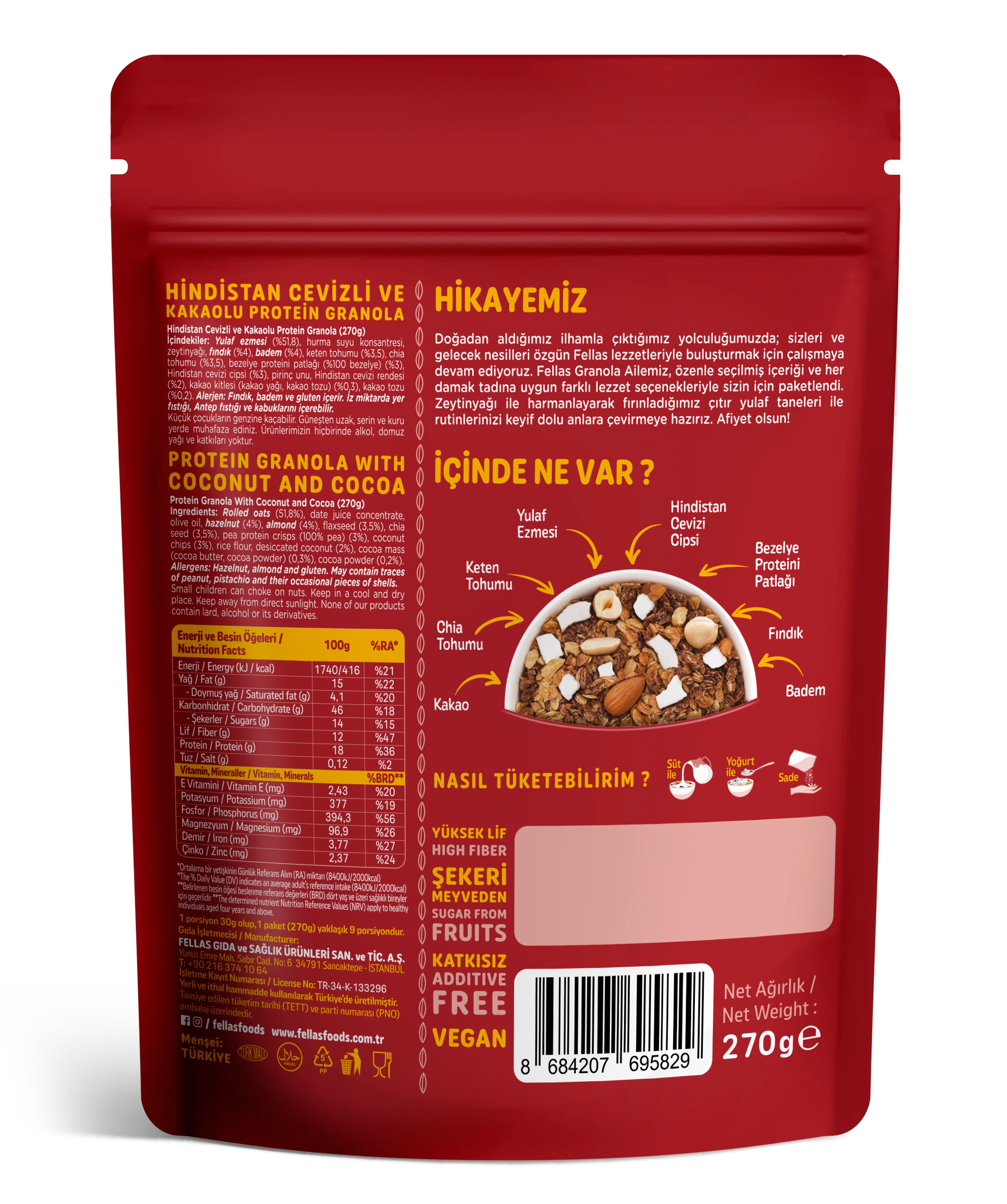 Granola 5'li Avantaj Paketi | Fellas Foods – Fellas - Katkısız