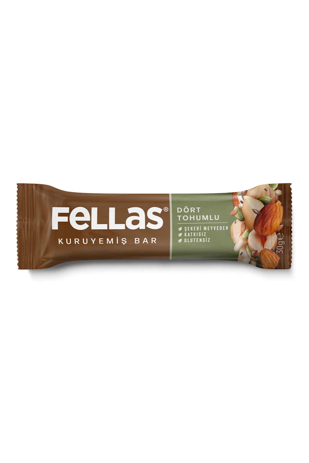 Dört Tohumlu Kuruyemiş Bar (30 g) x 12 Adet