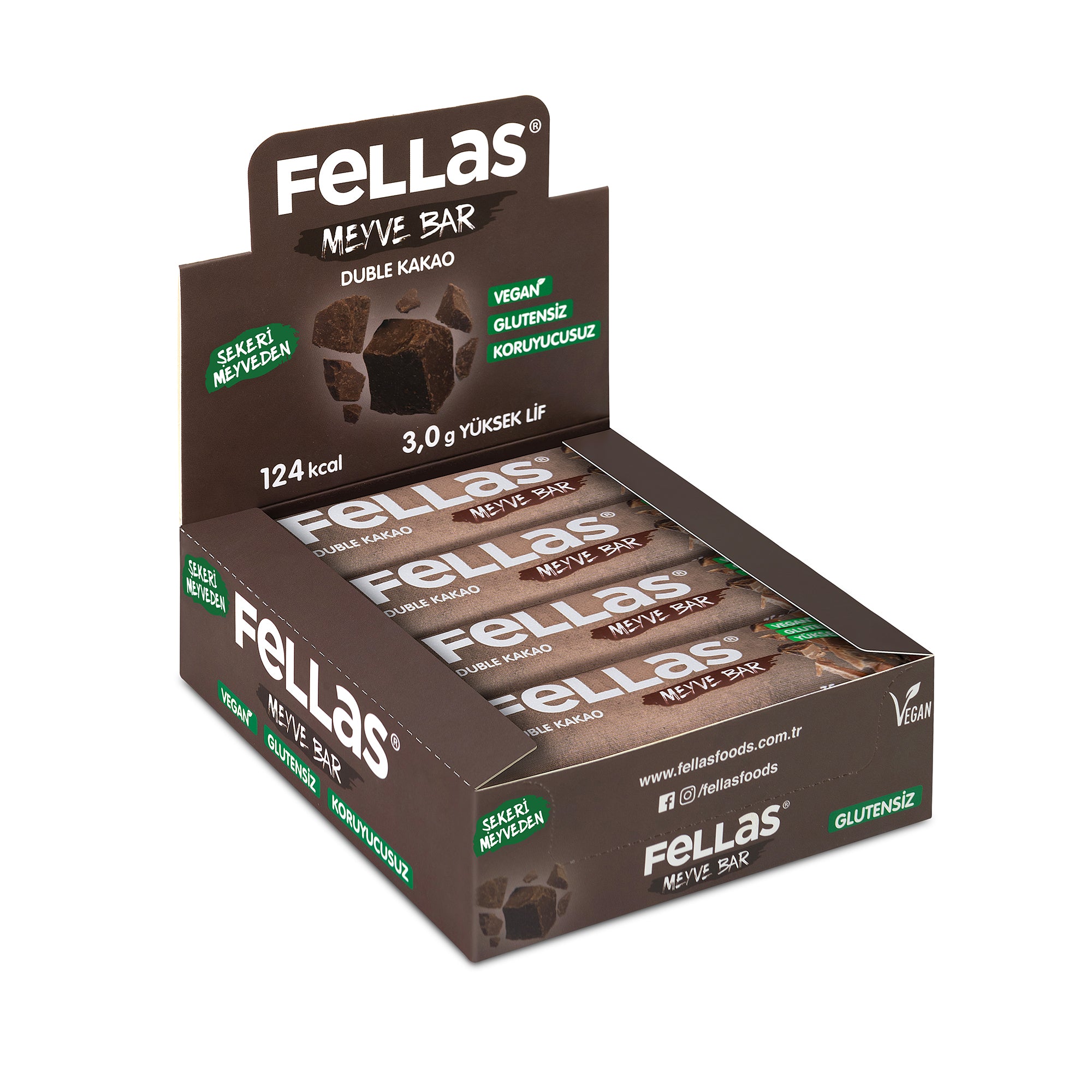 Meyve Bar - Duble Kakaolu (35 g) x 12 Adet