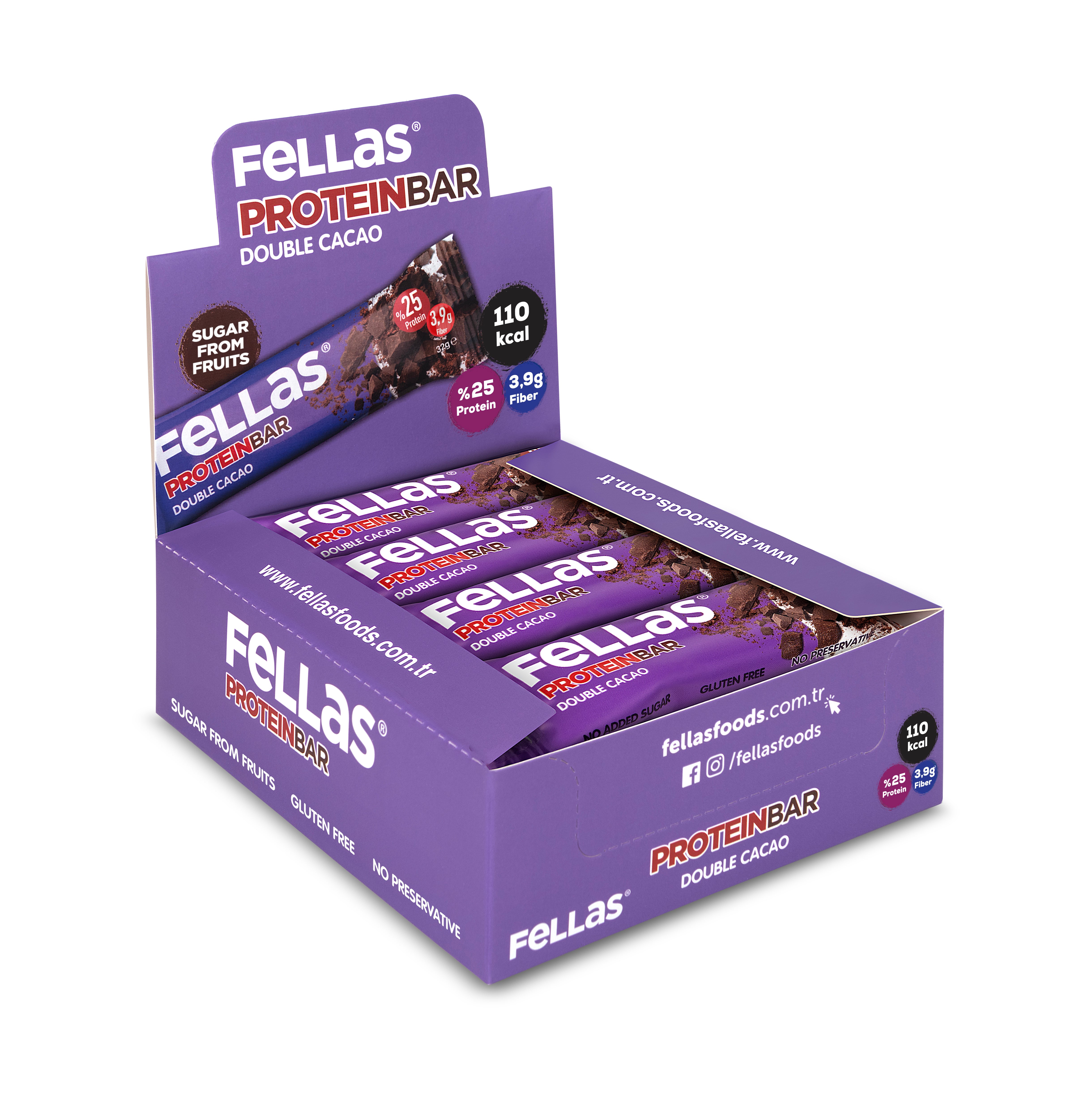 Protein Bar - Duble Kakaolu (32 g) x 12 Adet