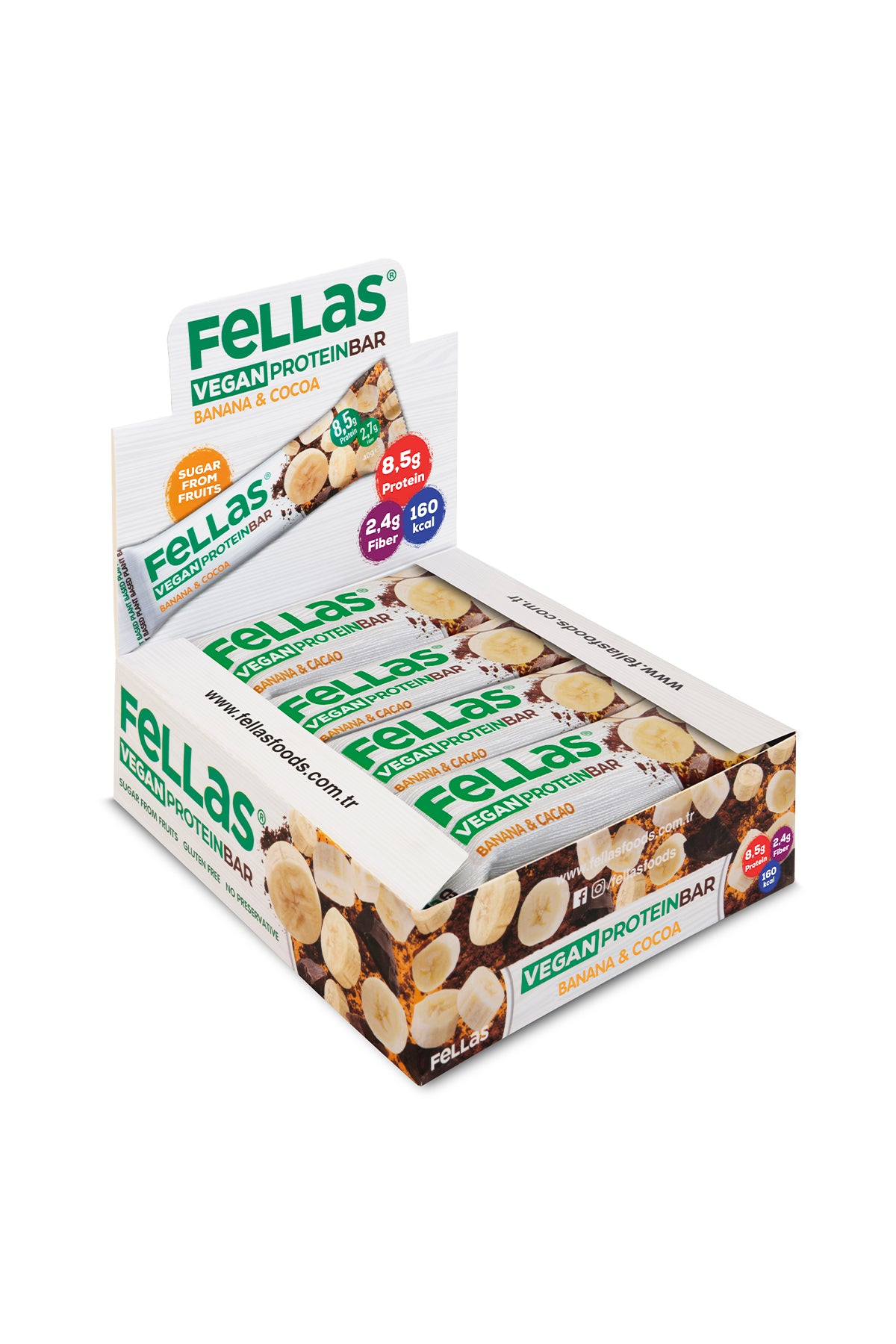 Vegan Protein Bar - Muzlu ve Kakaolu (40 g) x 12 Adet