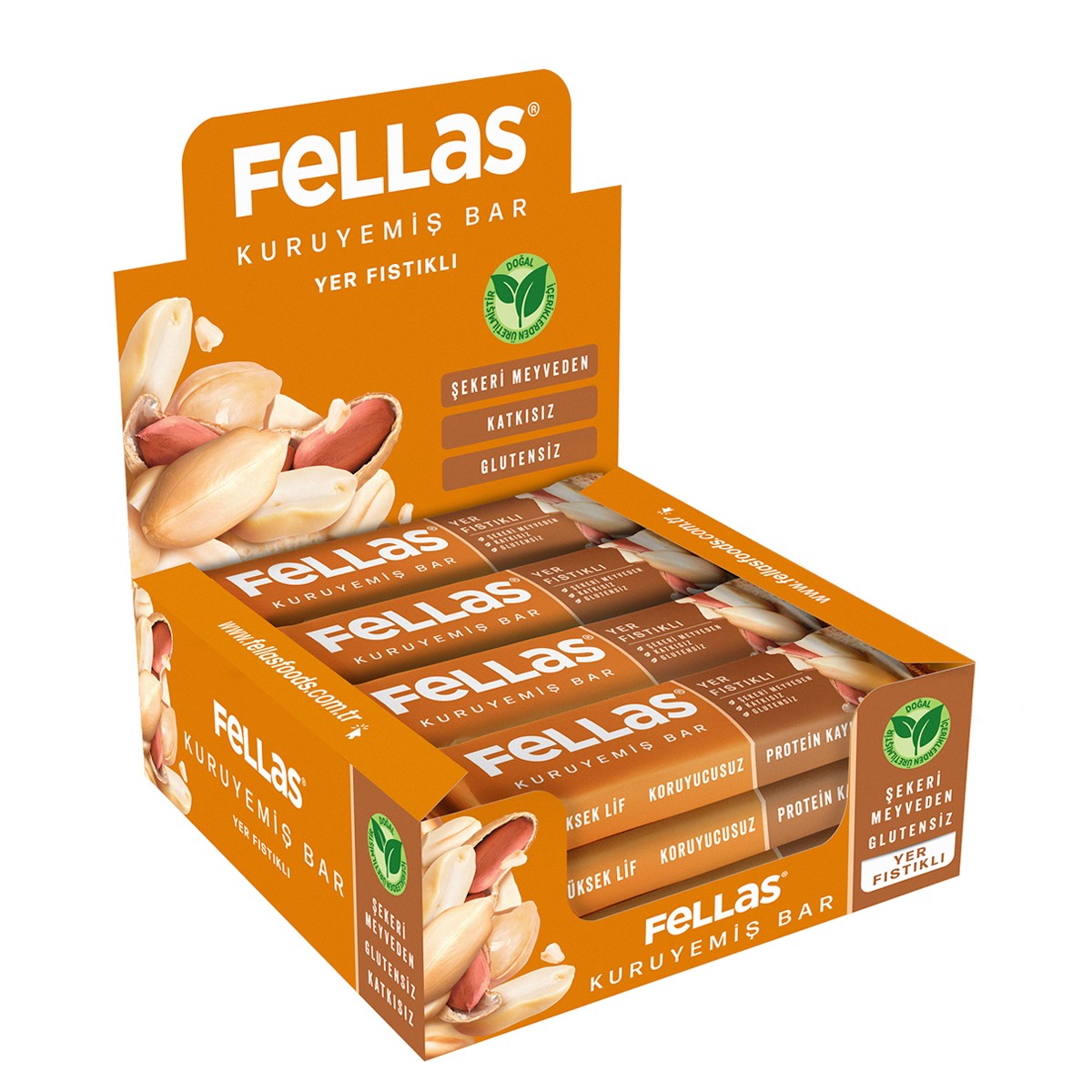 Yer Fıstıklı Kuruyemiş Bar (30 g) x 12 Adet