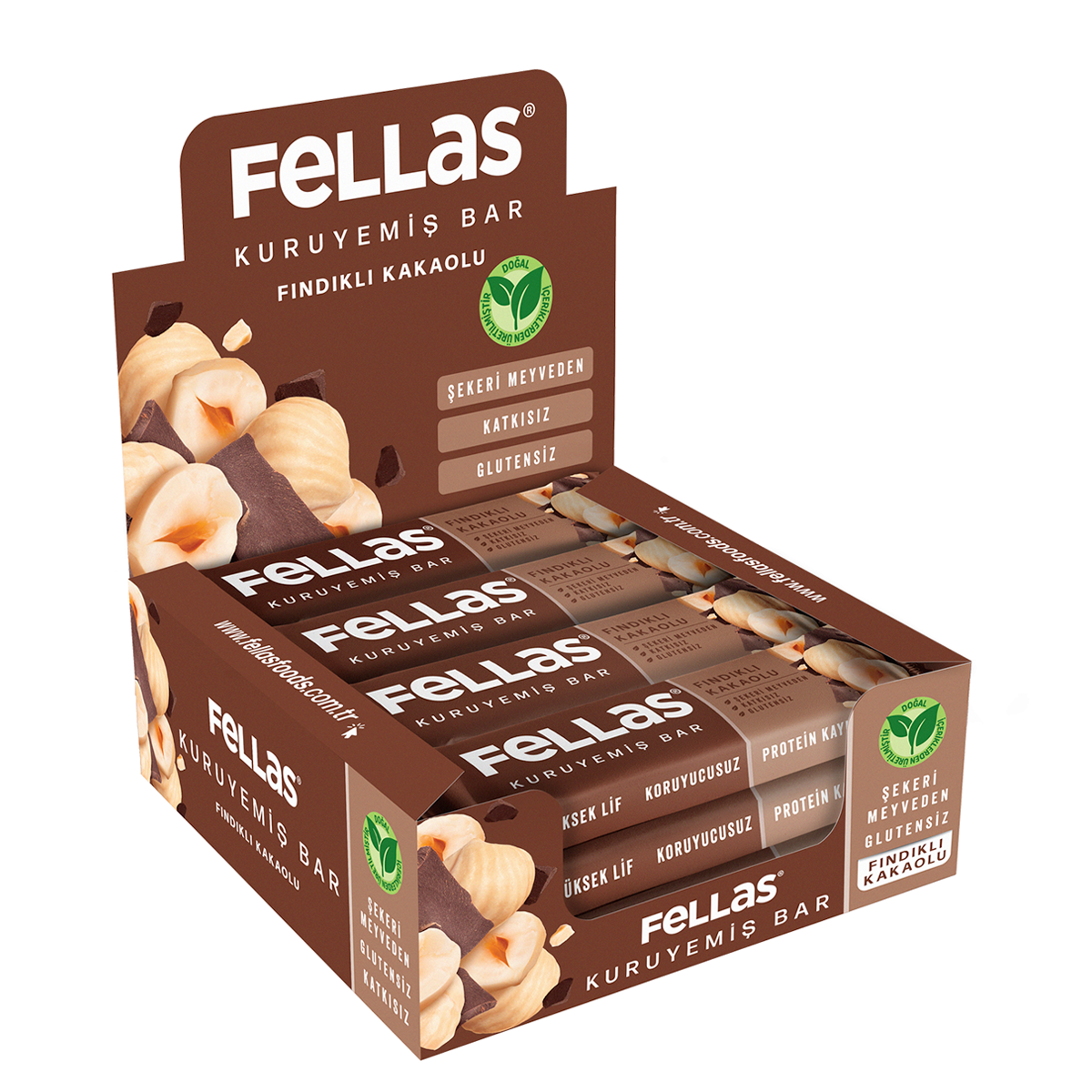 Fındıklı ve Kakaolu Kuruyemiş Bar (30 g) x 12 Adet