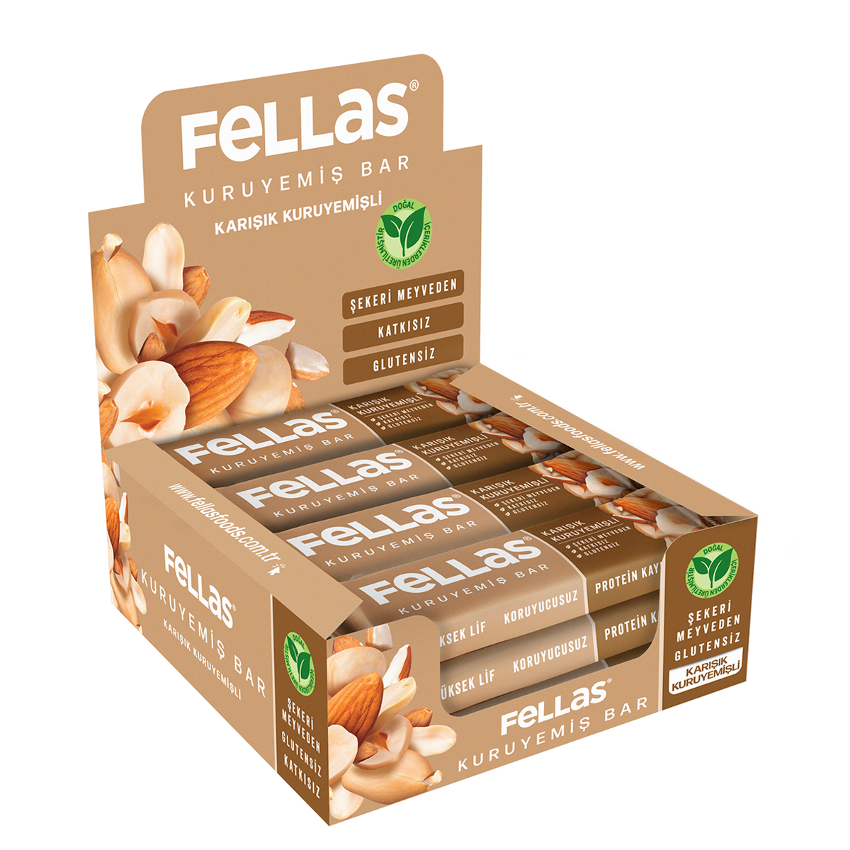 Karışık Kuruyemiş Bar (30 g) x 12 Adet