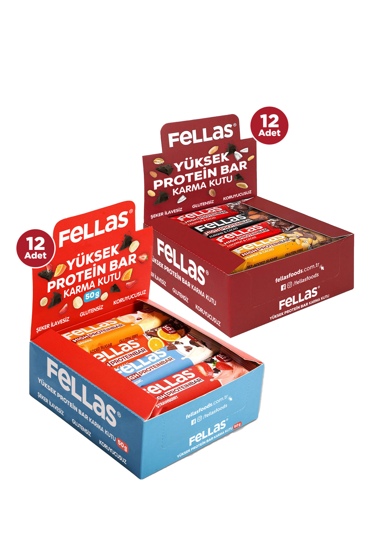 Yüksek Protein Bar Süper Karma Kutu - 24 Adet